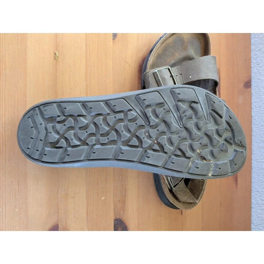 BIRKENSTOCK Sandals Milano Crosstown Mens Brown SIZE M 12 EU 45 Backstrap Rugged